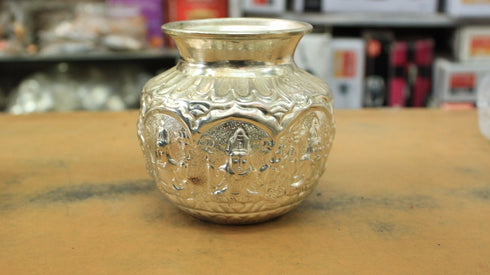 German Silver Lakshmi Kalasam - 400gms